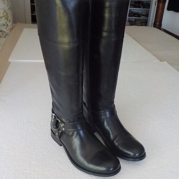 Frye Tall Low Heel Boots - Picture 3 of 16